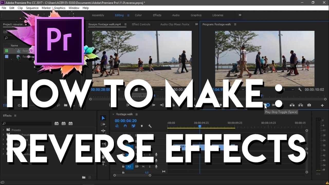 Reverse effect. Реверс видео в Adobe Premiere. Adobe Effect название музыкальной композиции шаблон. Revers Effect Design.