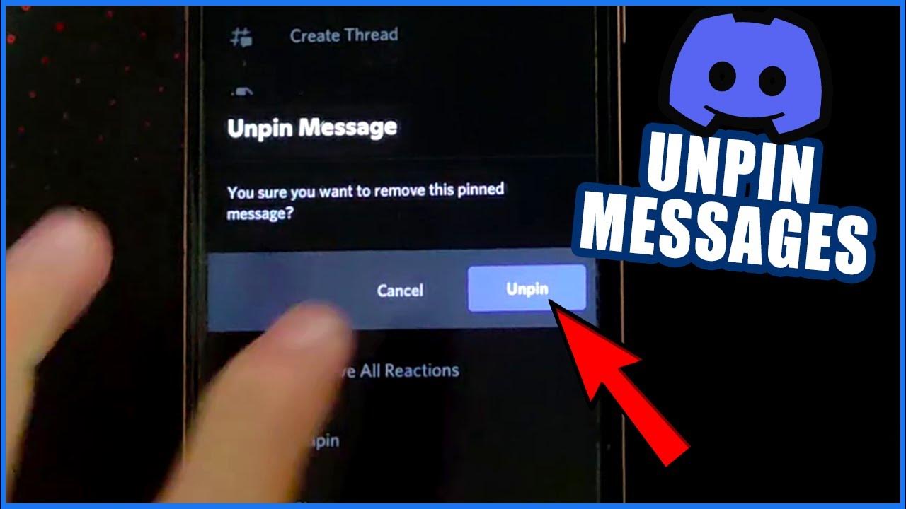 How To Unpin Messages On Discord Mobile how to unpin messages on discord mobile 2023 - YouTube
