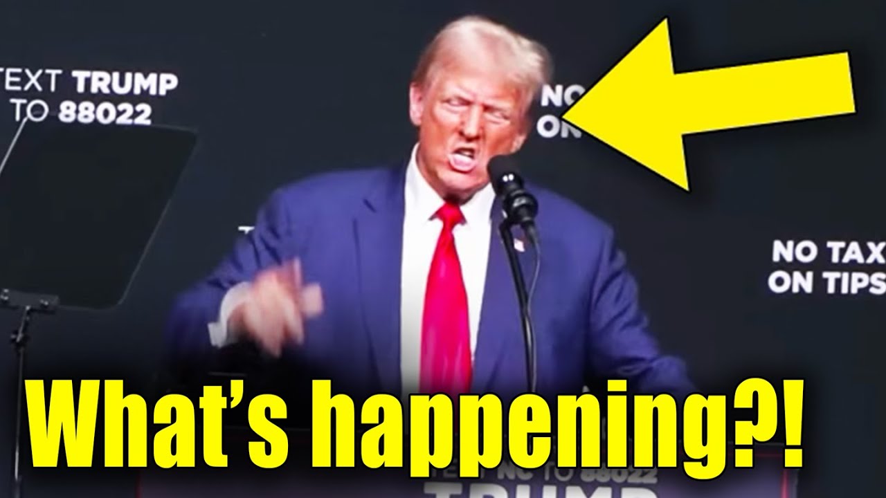 Speech SUDDENLY STOPS, Trump LOSES CONTROL OF HIMSELF in Front of EVERYBODY!