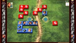 strangeplayer vs BayesianStrategist #1 - Stratego Quick Arena match