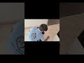 !! Bed room floor cleaning with hand scrubbing machine !!