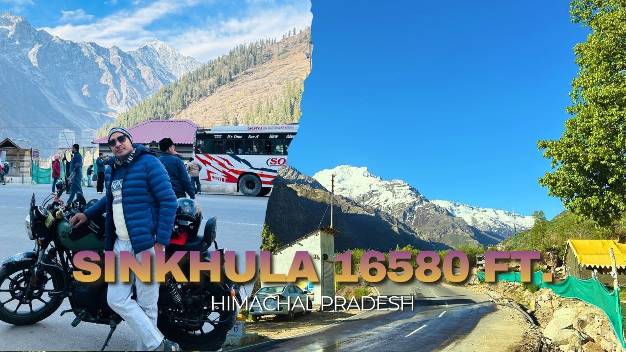 16,580 फीट की ऊँचाई पर Bike Ride 😱 | Shinkula Pass Cinematic Vlog | Himachal to Ladakh