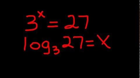 Re-writing logarithmic equations in exponential form