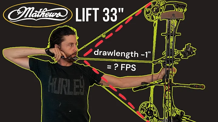 How much does draw length effect arrow speed? Mathew's LIFT 33" Tested! Archery!