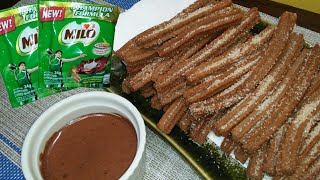 MINI MILO CHURROS with MILO DIPPING SAUCE // Meryenda idea