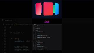 Pure CSS 3D slider animation 🔥No JavaScript 😳HTML & CSS magic ✨#html #css #frontend #animation