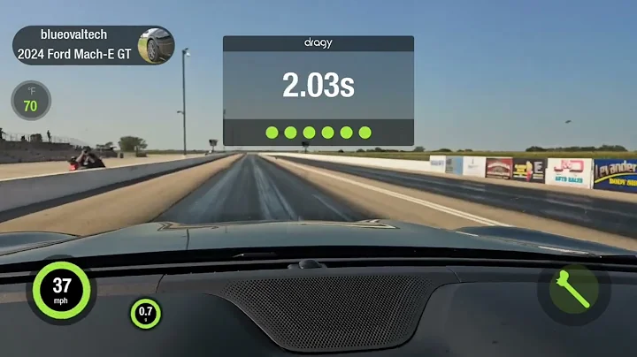 2024 Mustang Mach E GT W/Performance Upgrade 1/4 Mile Run