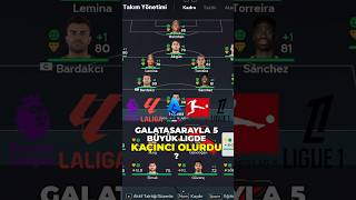 GALATASARAY 5 BÜYÜK LİGDE KAÇINCI OLURDU ? #fifa #fc26 #shorts