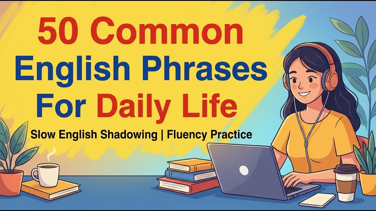 50 Common English Phrases for Daily Life: Slow English Shadowing for ...