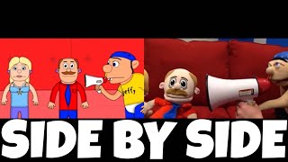 SML Movie: Jeffy Gets Ignored! Animation and Original Video! | Side by Side!