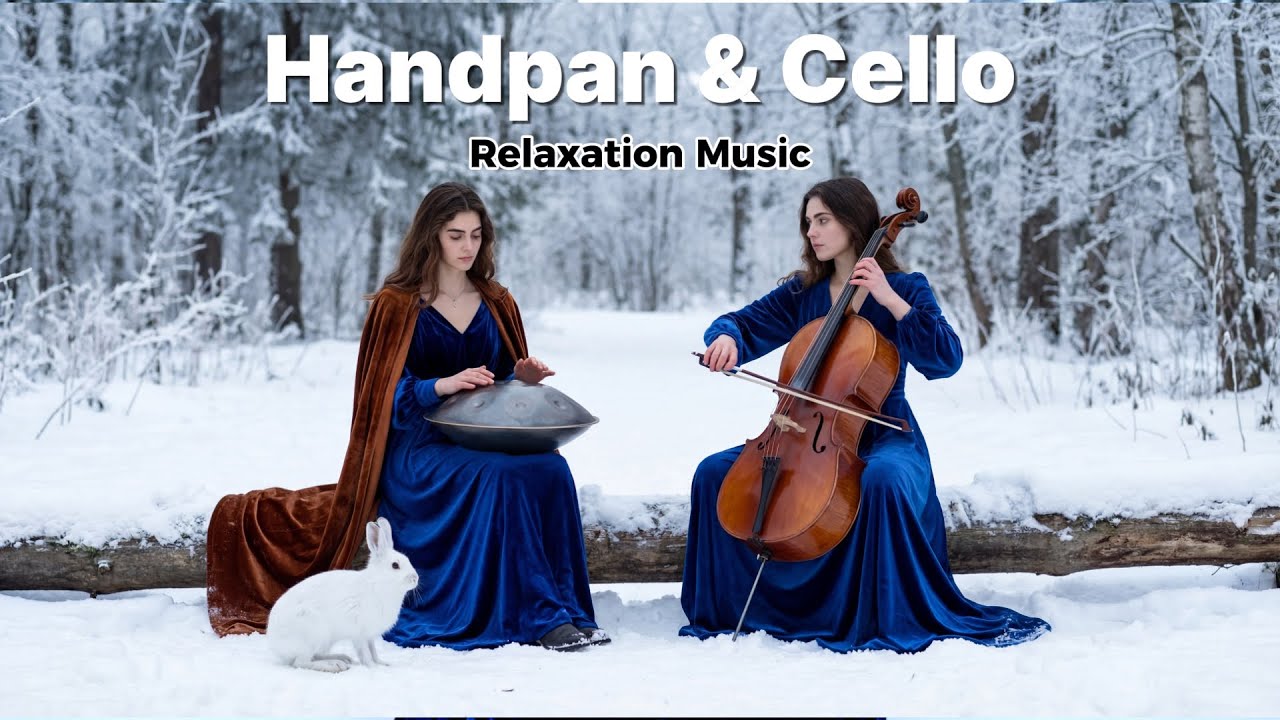 ❄️Winter Sleep Music | Handpan & Cello in Yosemite Valley Snow (1-Hour Healing)