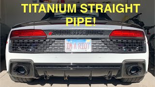 Audi R8 V10 sounds: Revs, Idle, Hard pulls (Turn up the volume!)