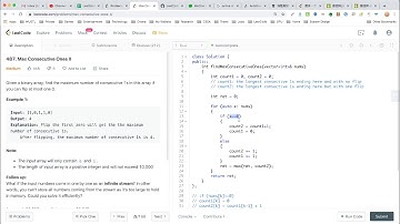 【每日一题】487. Max Consecutive Ones II, 3/12/2020