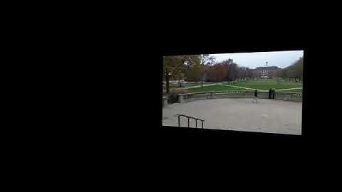 Computational Photography - University of Illinois Main Quad 180 Panoramic Video (North View)