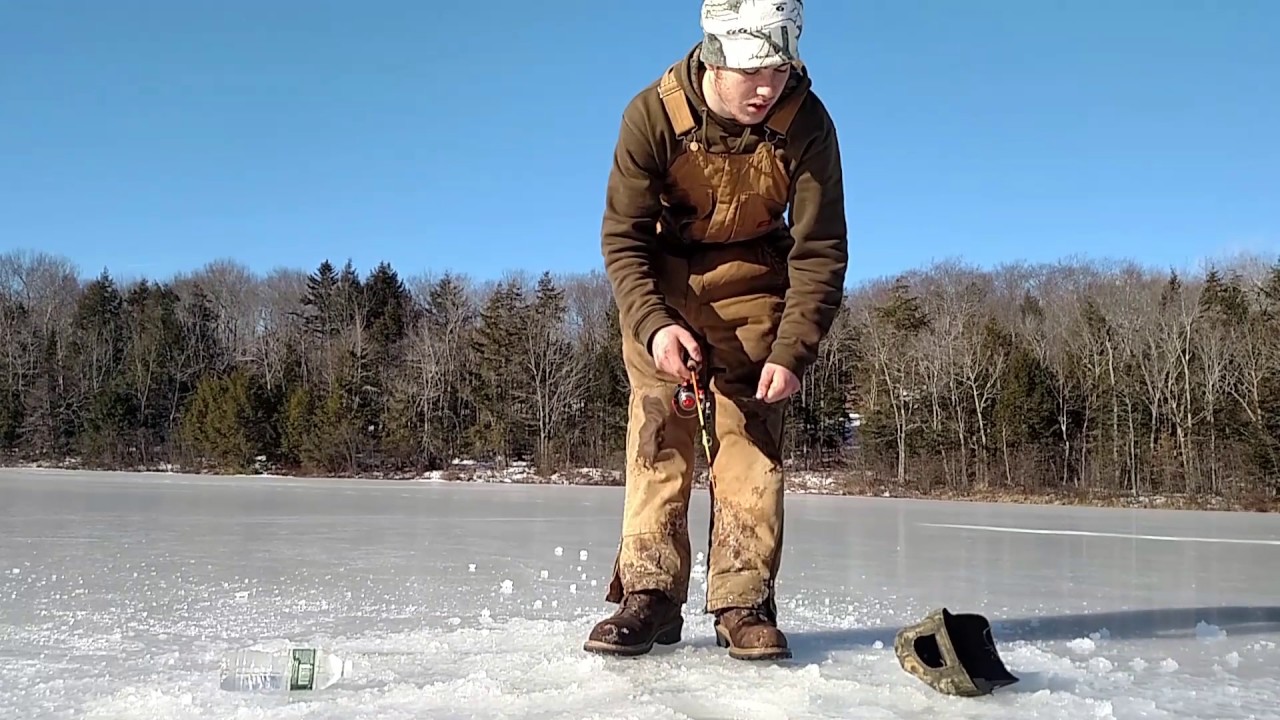 Ice fishing GONE WRONG!!! - YouTube
