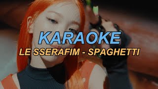 [Karaoke MV] LE SSERAFIM (르세라핌) ''SPAGHETTI' (feat. j-hope of BTS) Easy Lyrics + Instrumental