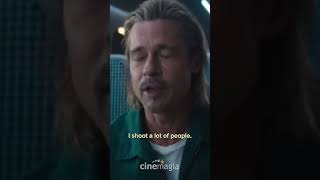 Brad Pitt și nașul agresiv #cinemagia #bullettrainmovie #bradpitt #blooper