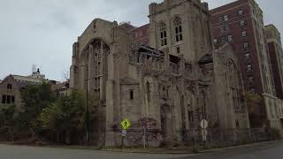 Down Town Gary Indiana - Abandoned buildings Then vs Now