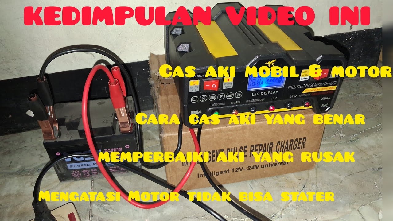 Cara cas aki yang benar - YouTube