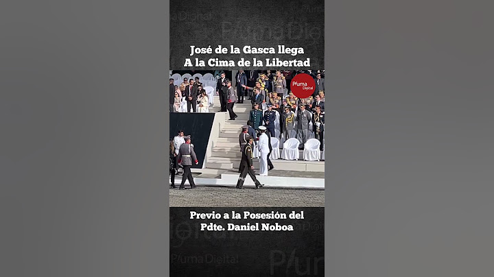 José De La Gasca, llegó a las instalaciones de la Cima de la Libertad previo a la posesión de Noboa