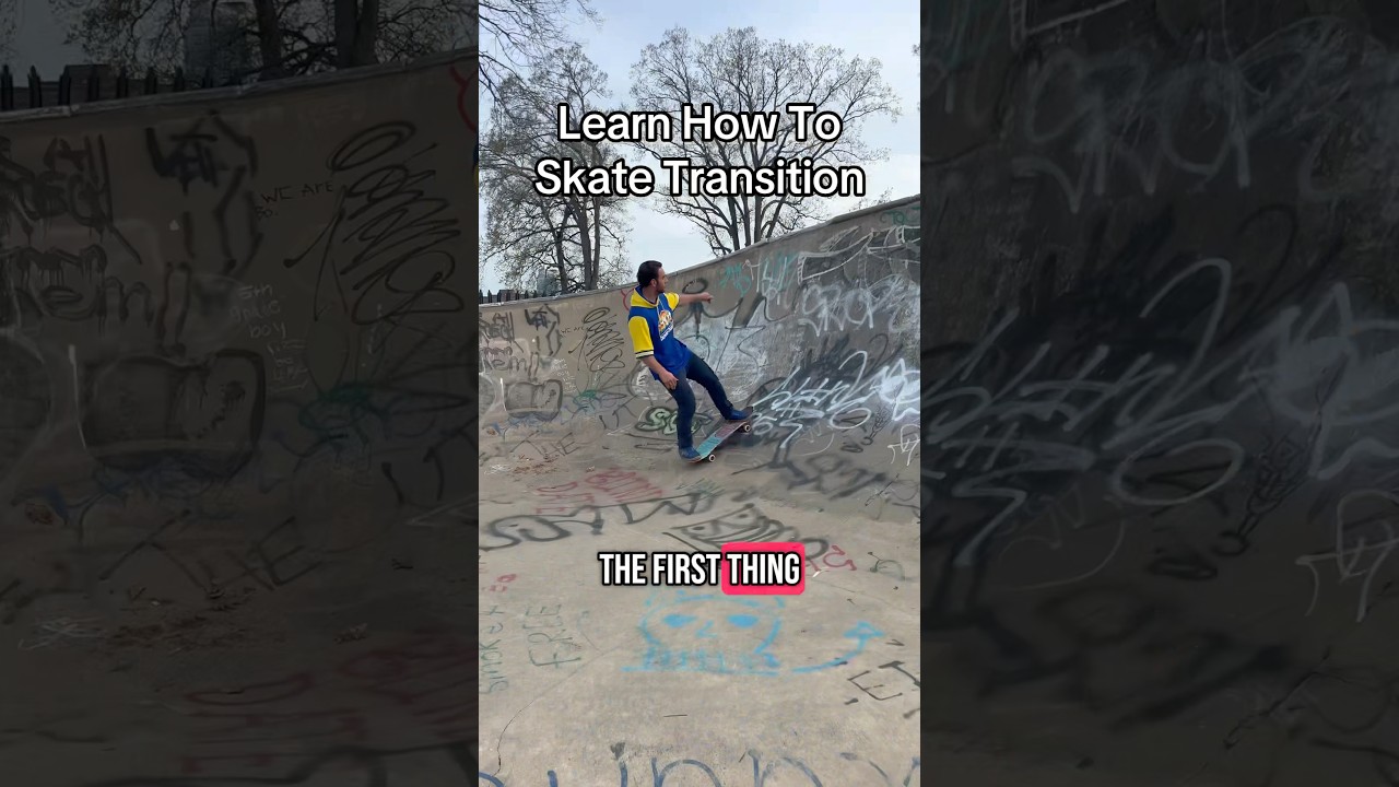Как кататься на скейтборде при переходе