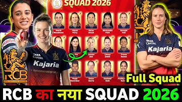 WPL 2026 Auction|WPL RCB Squad 2026|WPL player Auction 2026|RCB women