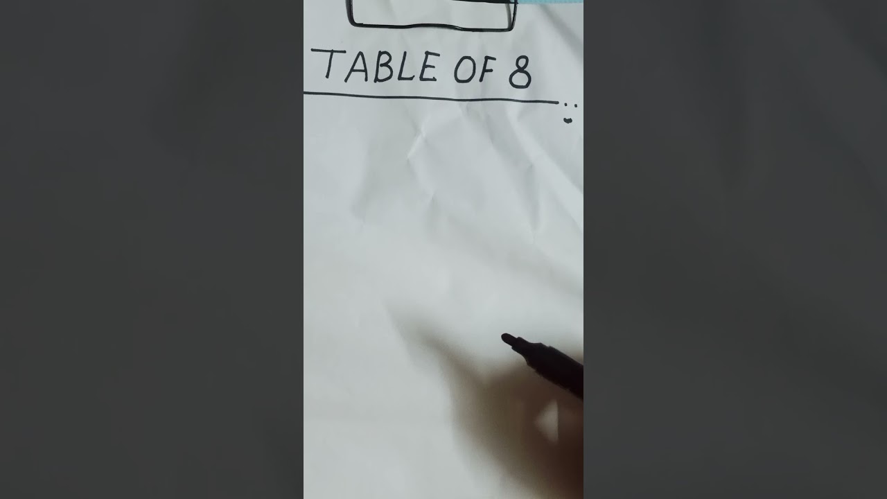 Table of 8,  easy trick for learning table, 8 ka table