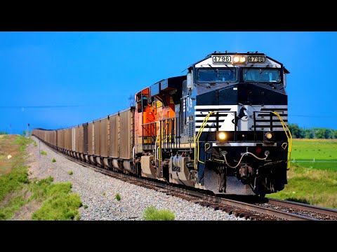 NS 4796 Leads Speedy BNSF Coal Loads at Wigwam, Colorado!!