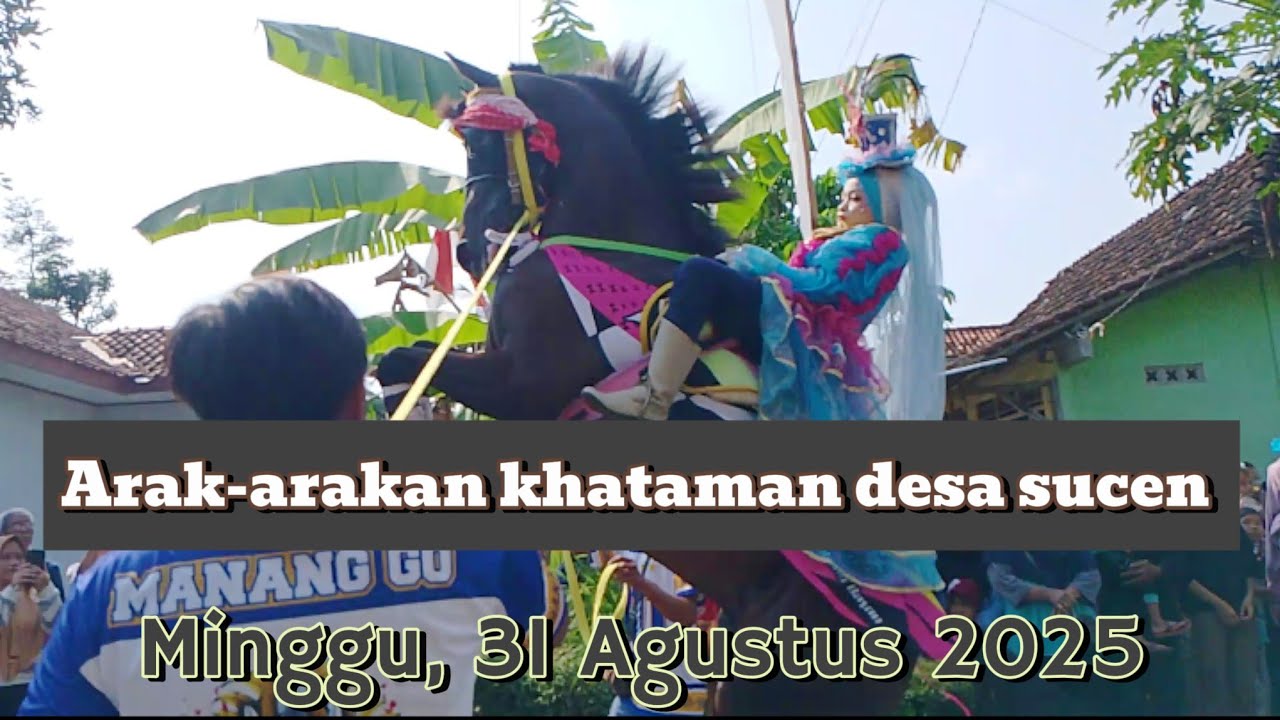 Arak-arakan khataman desa sucen bayan Purworejo #khatamansucen 