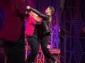 Sasha farber pulling a fan courtney larkin on stage dancing with the stars tour 2023 buffalo ny