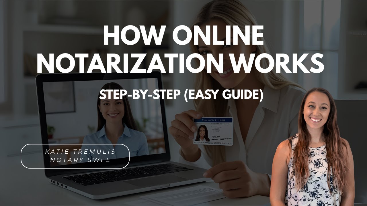 How Online Notarization Works Step-by-Step (Easy Guide) - YouTube