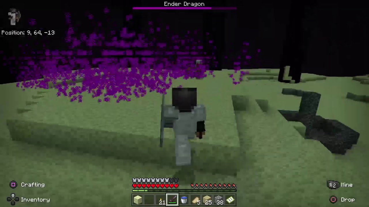 Minecraft end fight - YouTube