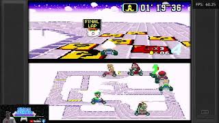 Mario Kart - R SNES Rom Hack Review/Playthrough [Super Console X3]