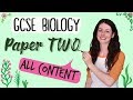 GCSE Biology PAPER 2 | Combined Science