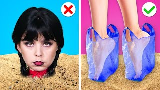 Wednesday Addams vs Enid Summer Hacks! Cool Gadgets and Funny Moments by Gotcha! Viral