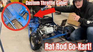 Cheap Go-Kart Makes Big Power! (Modded Predator 301) *burnout machine*