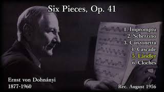 E. v. Dohnányi: Six Pieces, E. v. Dohnányi (1956) ドホナーニ 6つの