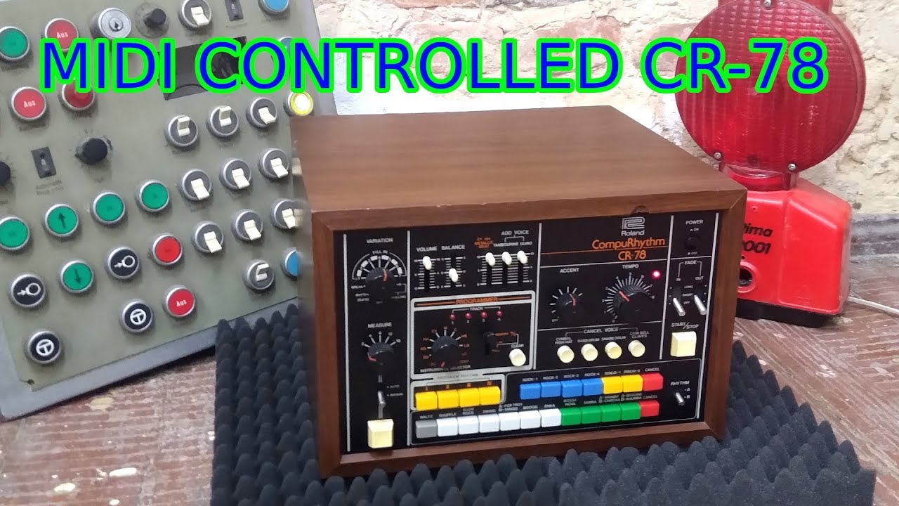 Roland CR-78 with midi (uniPulse demo) - YouTube