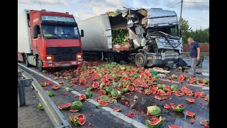Трудовые будни и происшествия грузовиков Арбуз транс