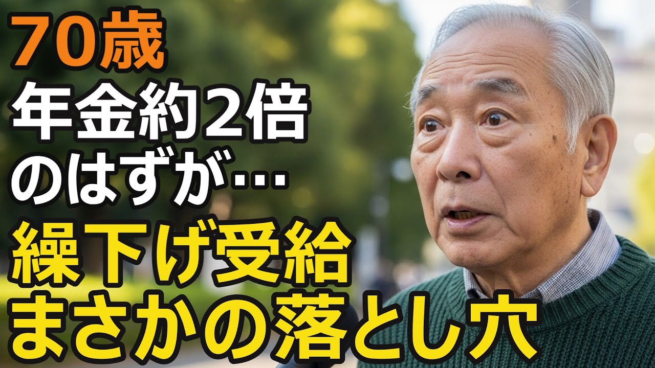 70歳男性、年金繰下げで42％増額のはずが…日本人のほとんどが65歳を選ぶ本当の理由【老後年金・繰下げ受給】