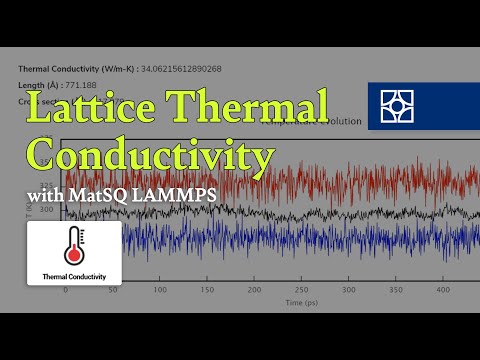 [Materials Square] Lattice Thermal Conductivity of Silicon | LAMMPS
