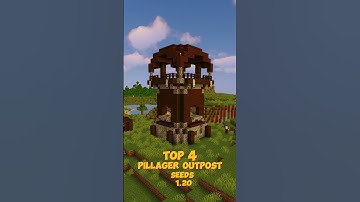 TOP 4 PILLAGER OUTPOST SEEDS 1.20 #short