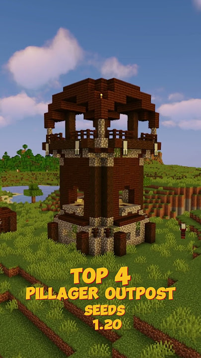 TOP 4 PILLAGER OUTPOST SEEDS 1.20 #short