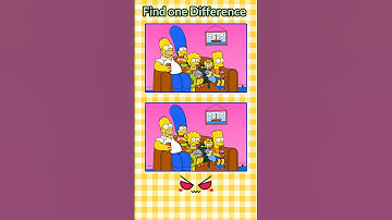Spot the Difference #findthedifference #brainteaser #shorts #SpotTheDifference #simpsons