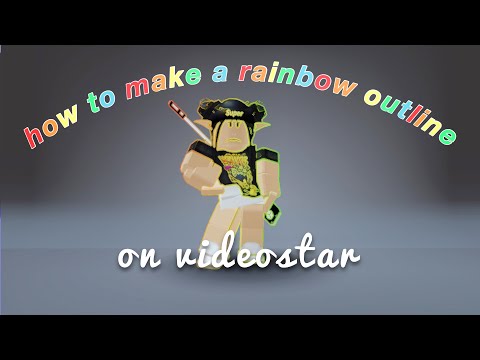 How to make a rainbow outline around your avatar on videostar! (multi-layer needed!)