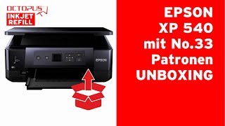 Epson XP-540 Drucker mit Epson 33 Tintenpatronen - Deaktivierung Firmwareupdates und Initialisierung