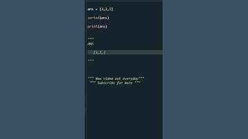 How does sorted function sort the list? | Python Puzzles | programming tutorial #shorts