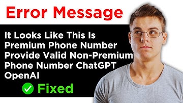 Fix It Looks Like This Is Premium Phone Number Provide Valid Non-premium Phone Number Chatgpt Openai