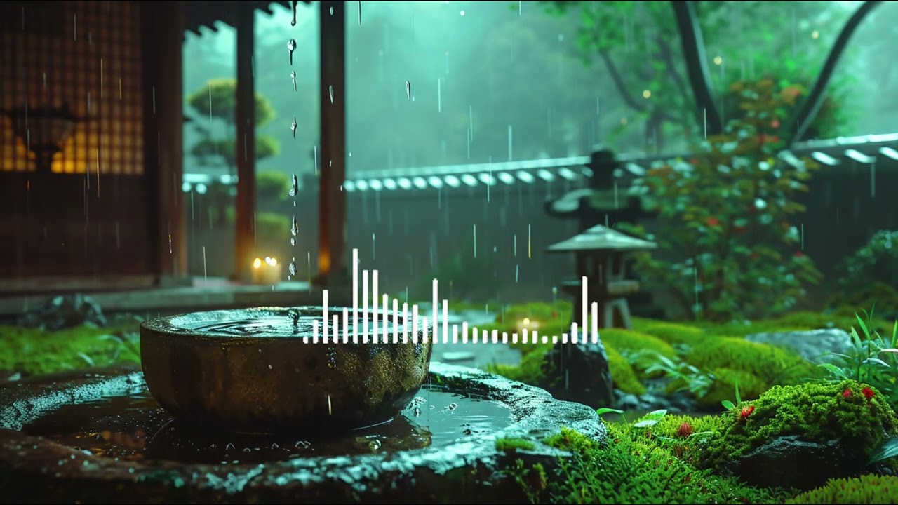 Rainy Kyoto Temple ⛩️ Zen Lofi Mix [Peaceful Beats to Study / Meditate / Sleep] #KyotoLofi