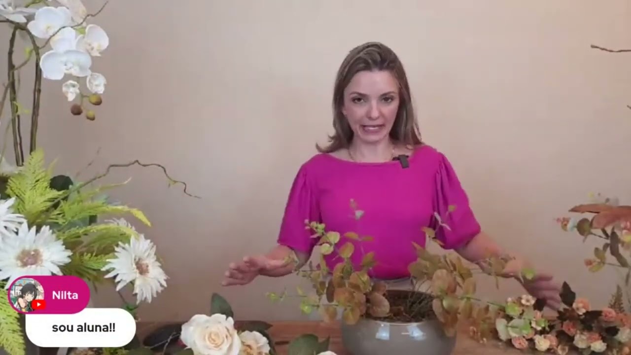 PASSO A PASSO PARA MONTAR um lindo arranjo de FLORES ARTIFICIAIS e empreender como artista floral.